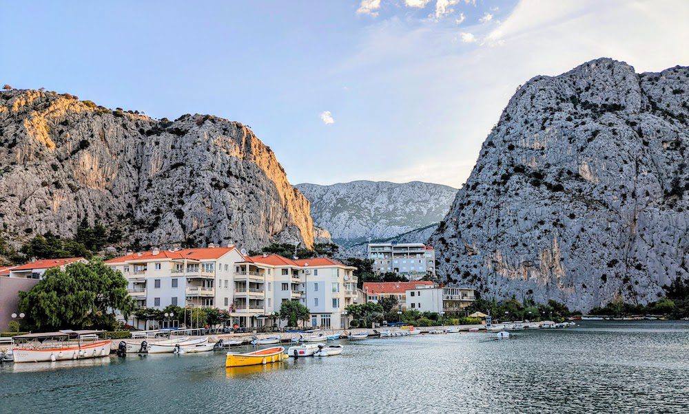 The river that runs through Omiš.