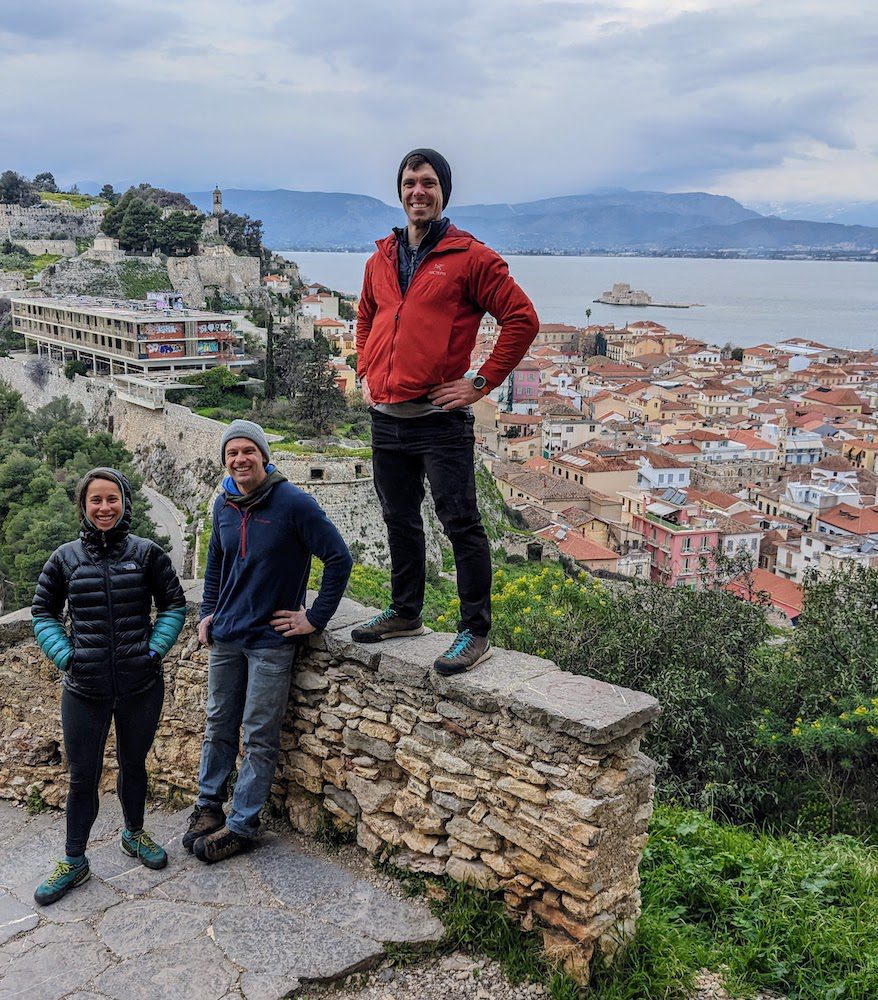 friends in nafplio, greece